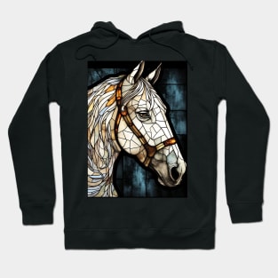 White horse face Hoodie